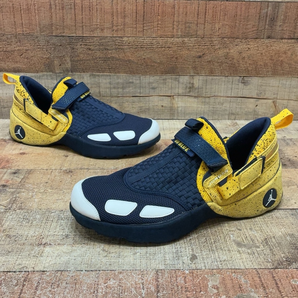 Jordan Trunner LX Shoes Mens Size 14 48.5 Navy Yellow Go Blue Player Issued